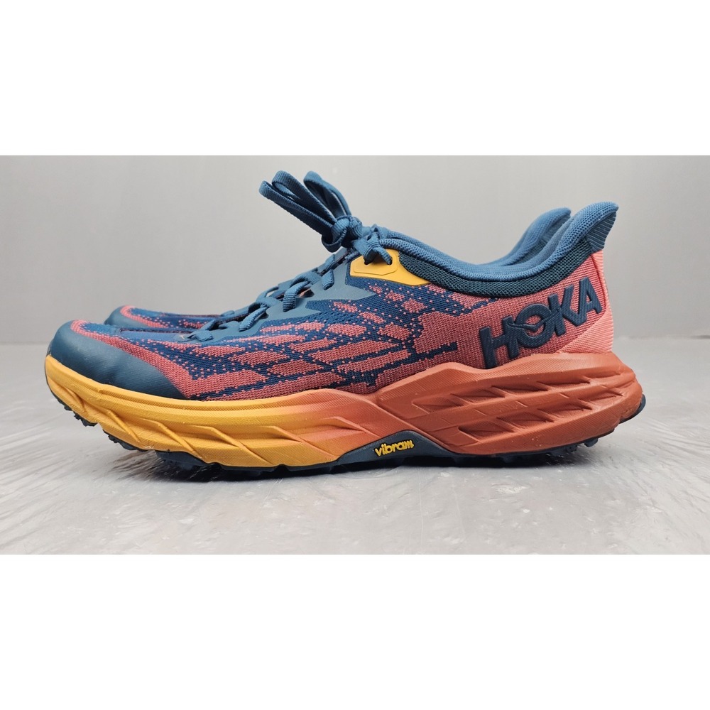 Hoka One One Speedgoat 5 Sneakers Womens 10(B) 1123160 BCCML Blue Coral Camelia